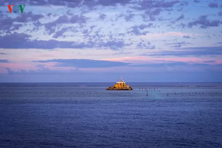 Au crépuscule.