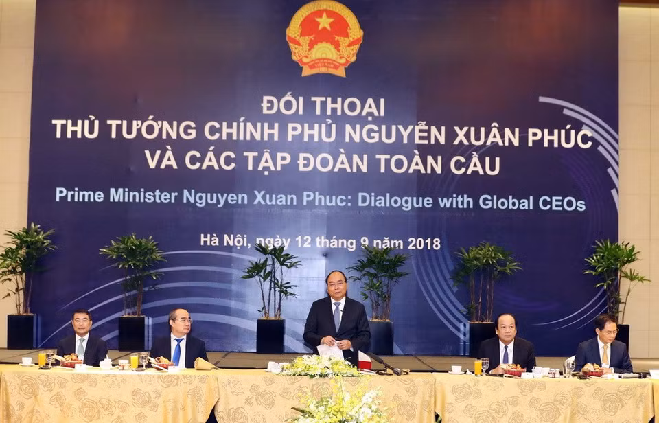 Le Premier ministre Nguyen Xuan Phuc a rencontré le 12 septembre les responsables des groupes économiques participant au Forum WEF ASEAN 2018. 