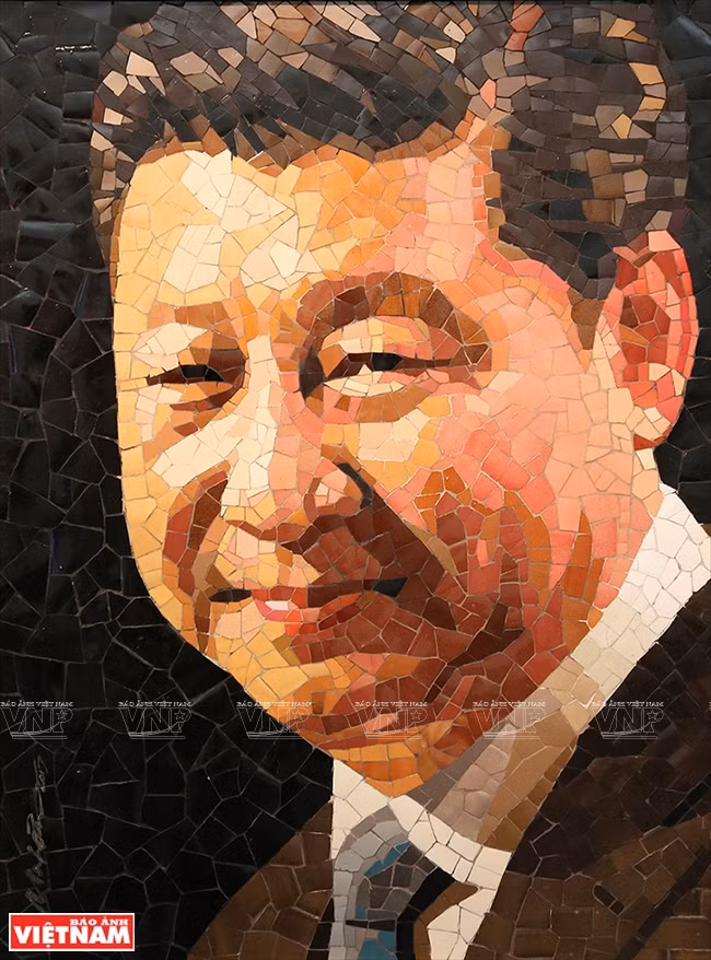 Portrait du secrétaire général du Parti communiste chinois et président chinois Xi Jinping.