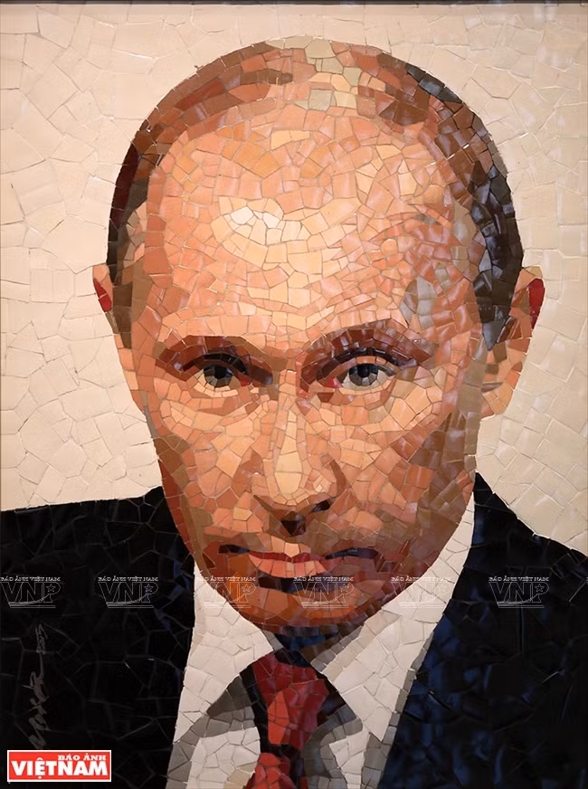Portrait du président russe Vladimir Poutine.