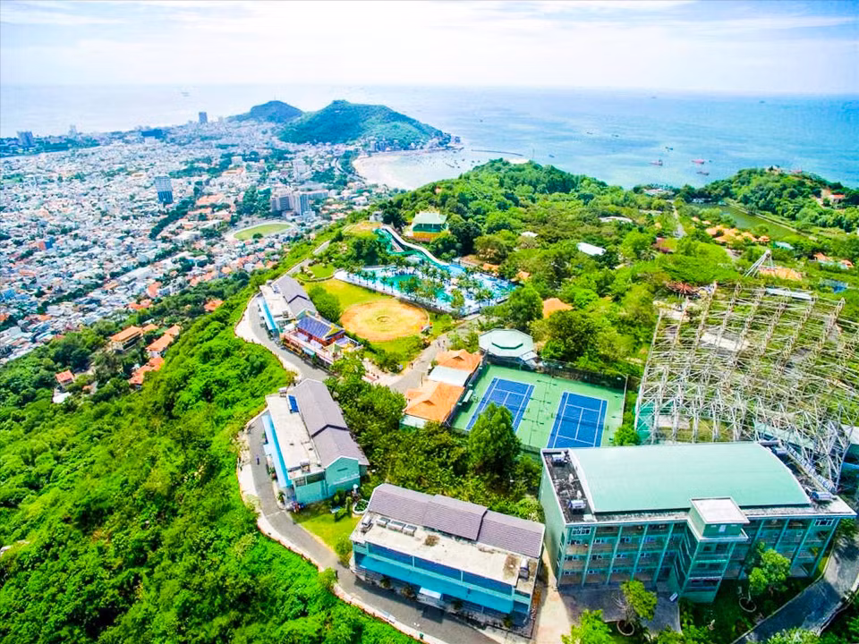 La zone touristique de Hô Mây a une superficie de 50 hectares, située à une altitude de 210 mètres au dessus du niveau de la mer. Photo: Parc Hô Mây 