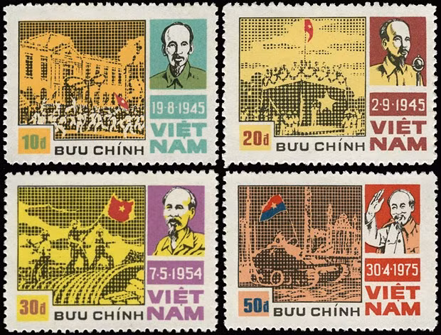 Des timbres célébrant des jours historiques de la nation.