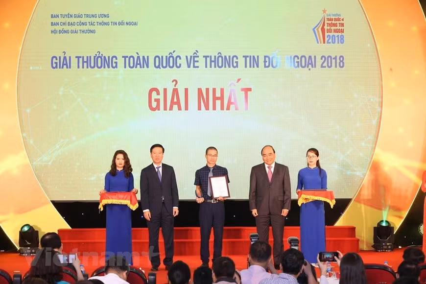 Un premier prix est attribué à VietnamPlus. Photo: Vietnamplus
