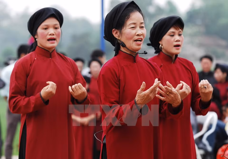 Le chant xoan (chant printanier) de Phu Tho. 