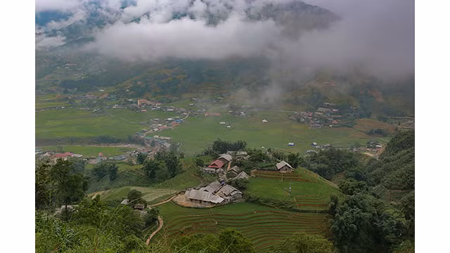 Depuis de nombreuses années, les rizières en terrasses sont devenues un symbole du tourisme de Sapa ainsi que de Ta Van et de Lao Chai. Au début de l'été (juin-juillet), la vallée est recouverte de la verdure vibrante. À la fin de l'été (août-septembre), la couleur verte devient progressivement jaune, ce qui en fait le meilleur moment de l'année pour admirer la beauté, un symbole de cet endroit.