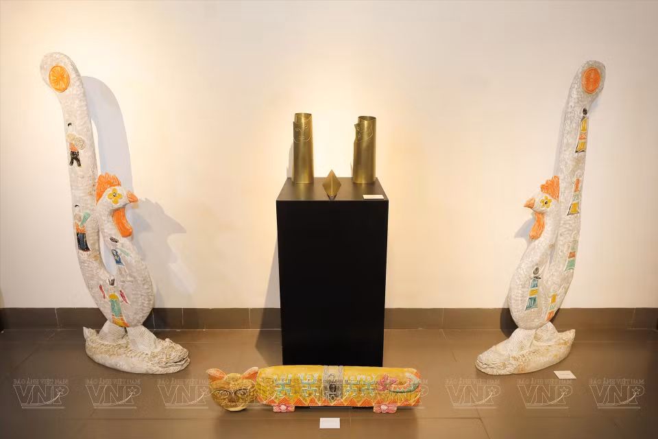 Des oeuvres de l'exposition. 