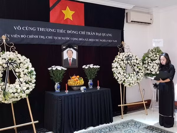 et au Myanmar ont également organisé la cérémonie funéraire pour le président Tran Dai Quang 
