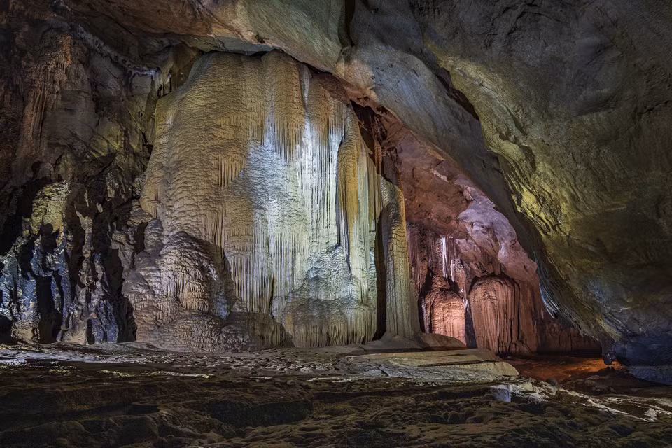 La beauté cachée de la grotte de Kieu. 