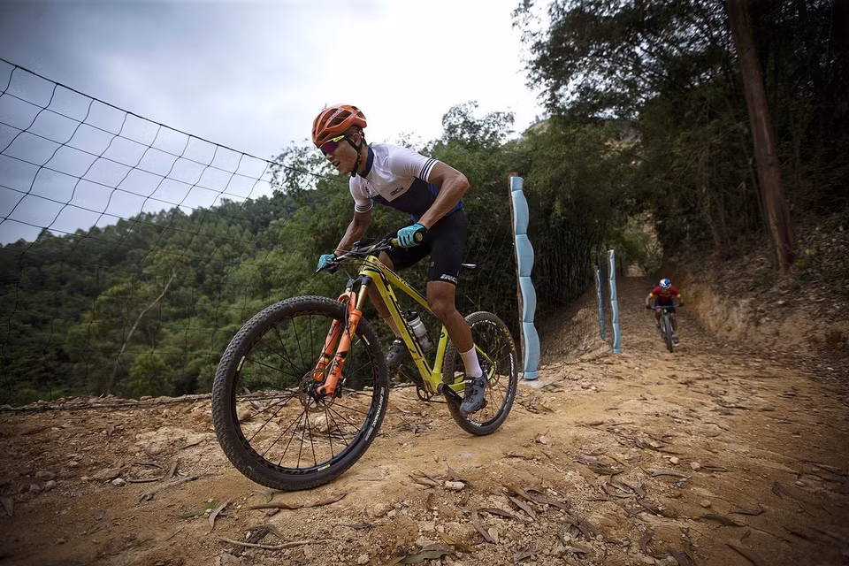 L'équipe de VTT. 