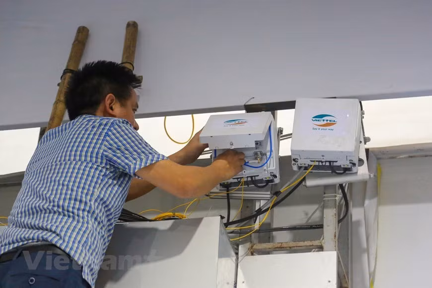 VNPT et Viettel fournissent une connexion Internet à l'IMC durant l'événement. 