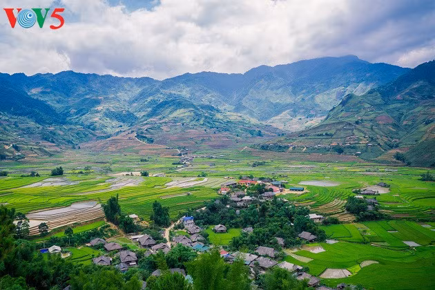 Le village de Lim à la saison du repiquage 