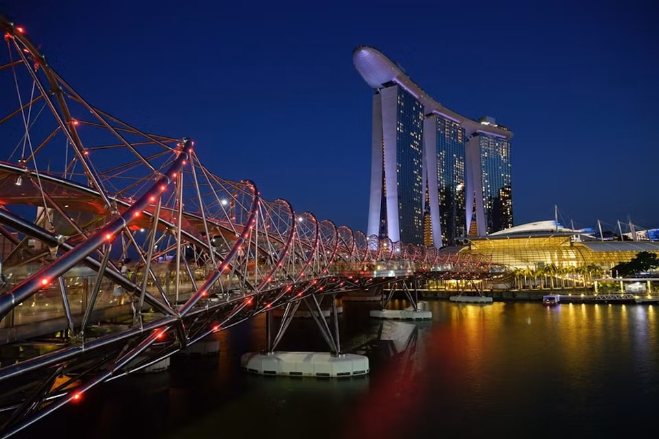 La baie de Marina (Singapour).