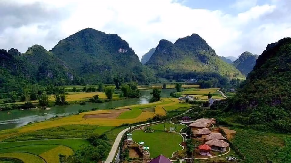 Paysage paisible à la commune de Chi Vien, district de Trung Khanh, province frontalière de Cao Bang. Photo: VNA