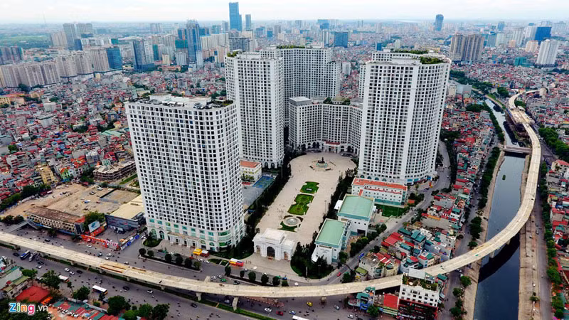 La zone urbaine Royal City dans l'arrondissement de Thanh Xuân. 