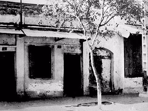 La maison au N°5D, rue de Ham Long, à Hanoï, où la première antenne du Parti communiste au Vietnam fut créée en mars 1929.