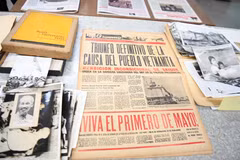 Quelques articles de Granma sur le Vietnam. Photo: VNA