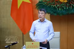 Le Premier ministre Le Minh Hung préside la réunion périodique du gouvernement d’août 2026. Photo: VNA