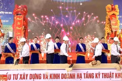 Mise en chantier de la zone industrielle de Tay Giang à Gia Lai. Photo: VNA