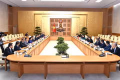Panorama de la séance de travail. Photo: VNA