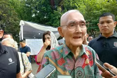 L'ancien vice-président indonésien Try Sutrisno. Photo: Antara