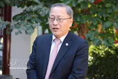 Zhang Jianguo, ancien chef de la Direction générale d’Europe de l’Ouest (DGEO) du Département international du Comité central du Parti communiste chinois et secrétaire général de l’Institut Charhar de Chine. Photo: VNA