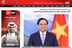La visite officielle du Premier ministre Pham Minh Chinh au Koweït, du 16 au 18 novembre, est largement couverte par les médias koweïtiens ces derniers jours. Photo: VNA