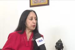 La professeure Reena Marwah, de l’Université de Delhi et secrétaire générale de l’Association des spécialistes de l’Asie (AAS). Photo: VNA