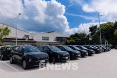 Flotte de Limo Green arbore une livrée noire, correspondant à son positionnement haut de gamme. Photo: Bnews
