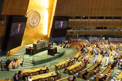 Le secrétaire général du Parti communiste du Vietnam et président vietnamien, To Lam, prononce un discours important lors du débat général de haut niveau de la 81e session de l'Assemblée générale des Nations Unies. Photo: VNA