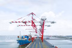 Port international de Long An, dans la province de Tay Ninh. Photo: VNA