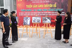 Exposition photographique "Tan Trao - 81 automnes révolutionnaires" au Musée d'ATK Tan Trao. Photo: VNA
