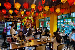 Restaurant Kim Noodle à Manille. Photo: VNA
