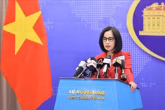 La porte-parole du ministère vietnamien des Affaires étrangères, Pham Thu Hang. Photo: VNA