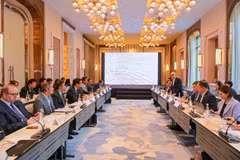 Conférence des dirigeants des apporteurs de capitaux de la société de raffinage et de pétrochimie de Nghi Son (NSRP). Photo: petrotimes.vn