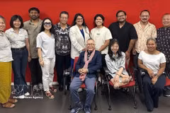 La délégation de l’Association des victimes de l’agent orange/dioxine de Hô Chi Minh-Ville rencontre des amis progressistes américains. Photo: VNA