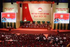 Séance de débat du 11e Congrès national du Front de la Patrie du Vietnam pour le mandat 2026-2031. Photo: VNA