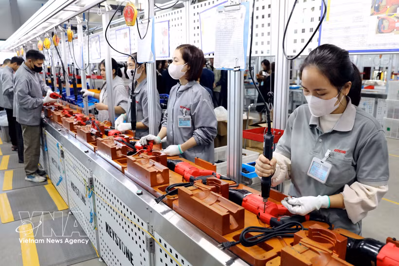 Un établissement de fabrication d'outils électriques portatifs de la société Keystone Electrical Vietnam dans la province de Hung Yen. Photo: VNA