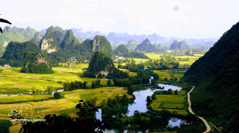 Vallée de Ngoc Con, province de Cao Bang. Photo: VNA
