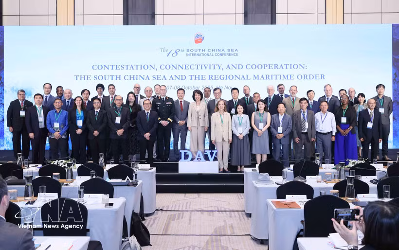 Ouverture de la 18e Conférence internationale sur la Mer Orientale à Hanoï. Photo: VNA
