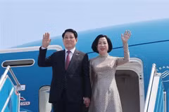 Le président de la République, Luong Cuong, et son épouse