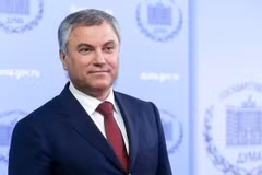 Viatcheslav Volodine a été réélu à la présidence de la Douma d’État de Russie. Photo: IRNA