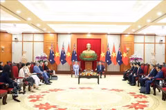 Le secrétaire général To Lam reçoit la gouverneure générale d’Australie, Sam Mostyn, lors de sa visite d’État au Vietnam. Photo d’archives : VNA