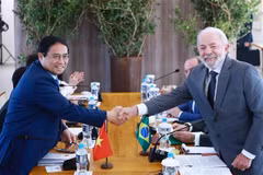 Le Premier ministre Pham Minh Chinh et le président brésilien, Luiz Inacio Lula da Silva. Photo: VNA