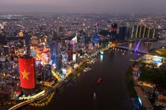 Le centre financier international de Ho Chi Minh-Ville est situé au bord de la rivière Saïgon. Photo: VNA