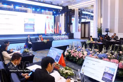 Conférence de haut niveau des services chargés de l'application de la loi de l'ASEAN sur la coopération dans la lutte contre les criminels en fuite. Photo: VNA