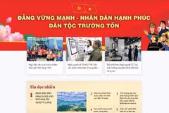 La page spécialisée de la VNA dédiée à la protection des fondements idéologiques du Parti, intitulée « Happy Vietnam ». Photo: VNA
