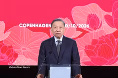 Le secrétaire général du Parti communiste du Vietnam (PCV) et président de la République, To Lam, prend la parole. Photo: VNA