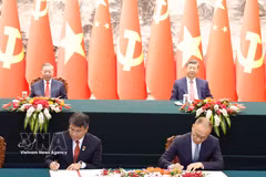 La visite d’État en Chine du secrétaire général du Parti communiste du Vietnam (PCV) et président du Vietnam, To Lam, du 14 au 17 avril, a permis d’obtenir des résultats importants. Photo: VNA