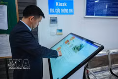 Le modèle de poste-frontière intelligent permet d’augmenter la capacité et l’efficacité du dédouanement. Photo: Modèle de poste-frontière intelligent au poste-frontière international routier n° II de Kim Thanh, Lao Cai - VNA